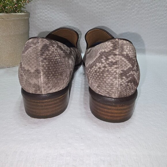 SOFFT WOMENS SEVERN LOAFER GRAY TAUPE SUEDE SNAKE SKIN SLIP ON LOAFERS SIZE 7.5 - Picture 8 of 8